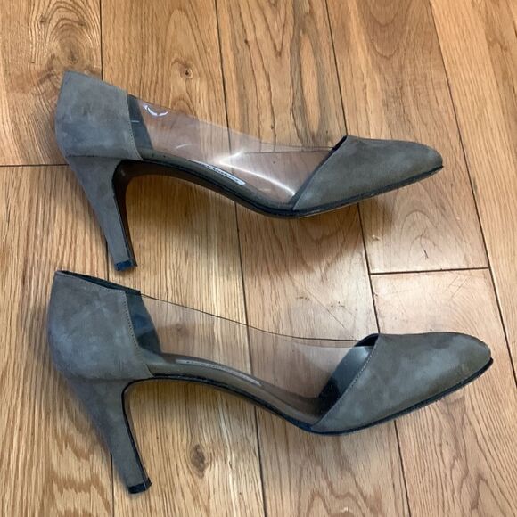 Giorgio Armani EUC vintage beige/clear heels Size 38.5 - Picture 3 of 6